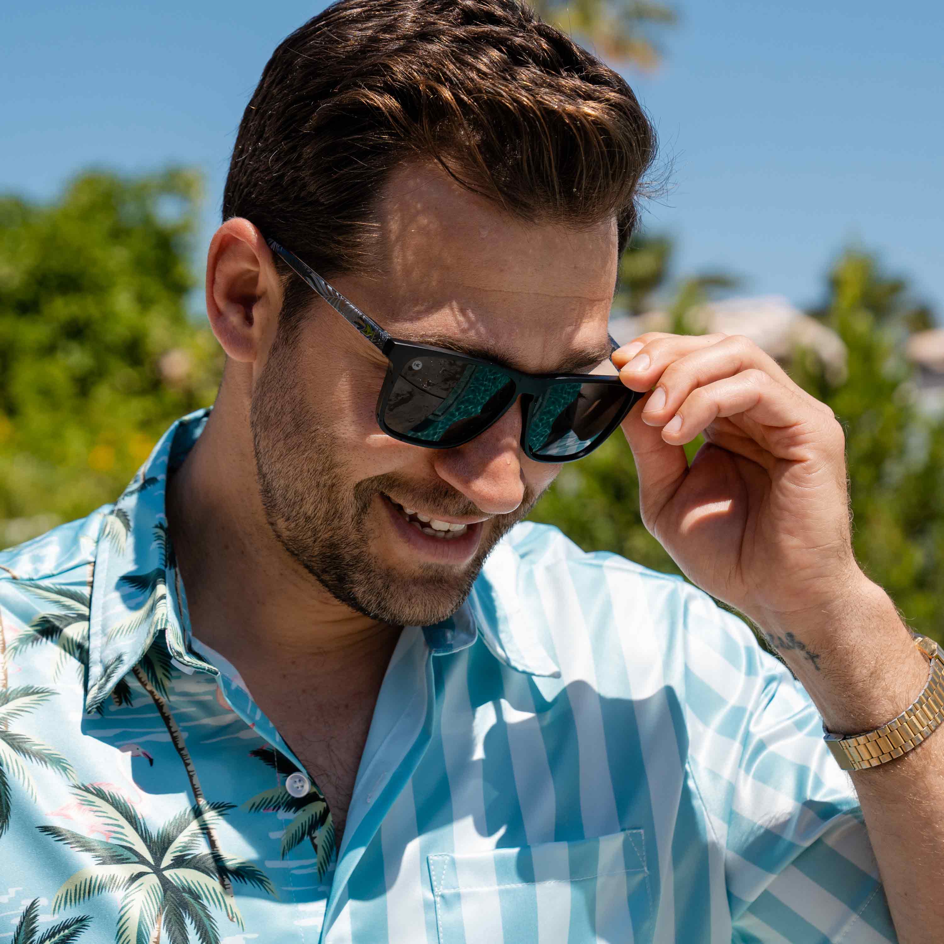 Man wearing sunglasses