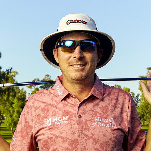 Man wearing Knockaround Sunglasses