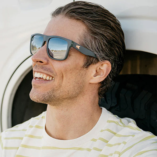 Man wearing Knockaround Liberty Torrey Pines Sunglasses