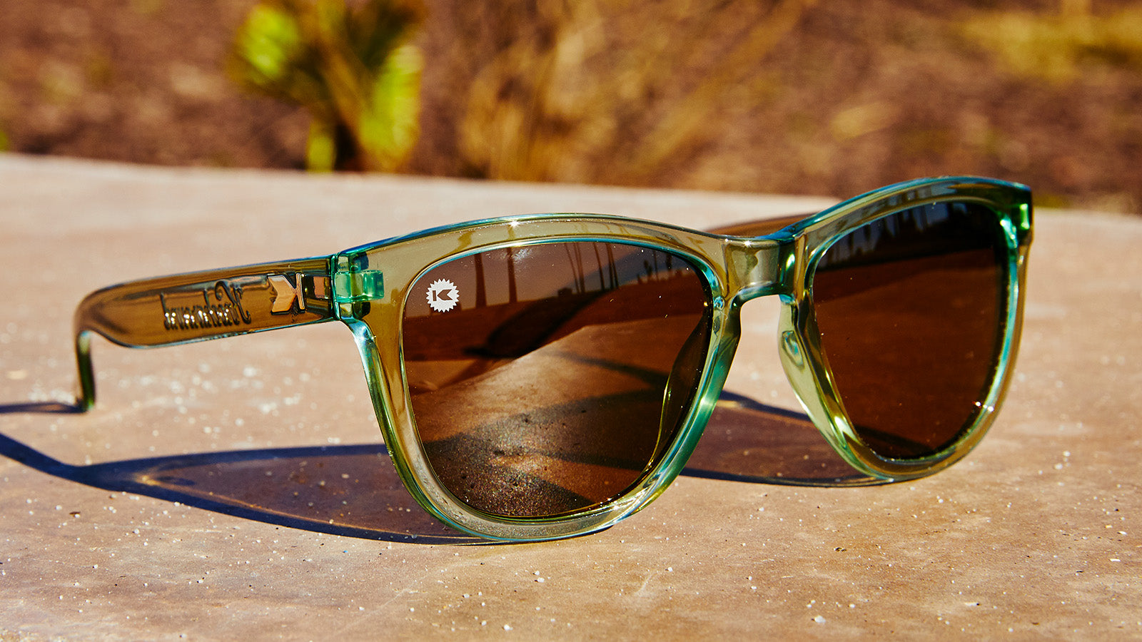 Lifestyle photo of Aged Sage Kids Premiums Sunglasses
