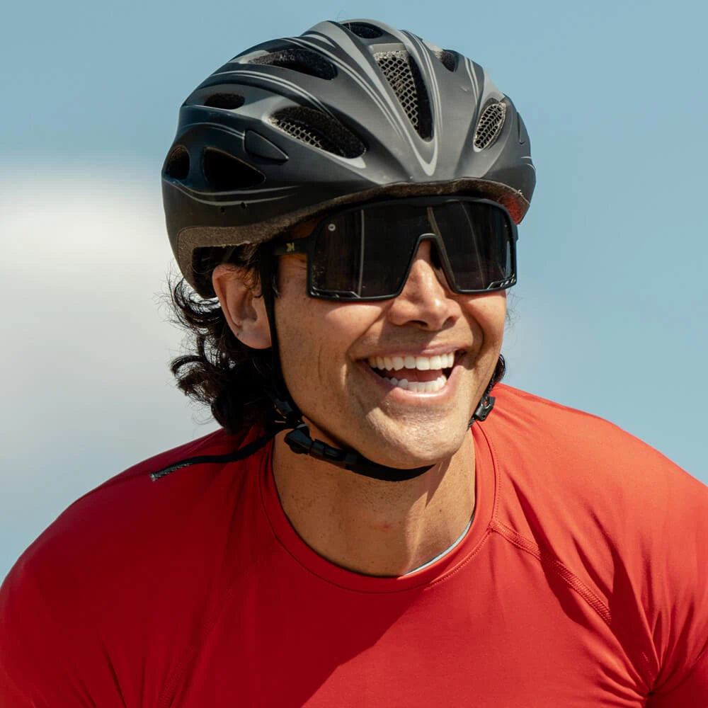 Men wearing Black on Black Campeones Sunglasses