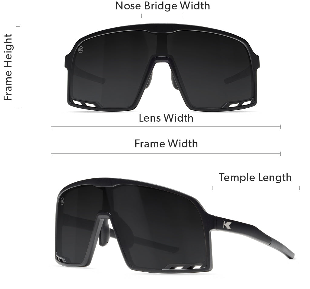 Campeones sunglasses size guide