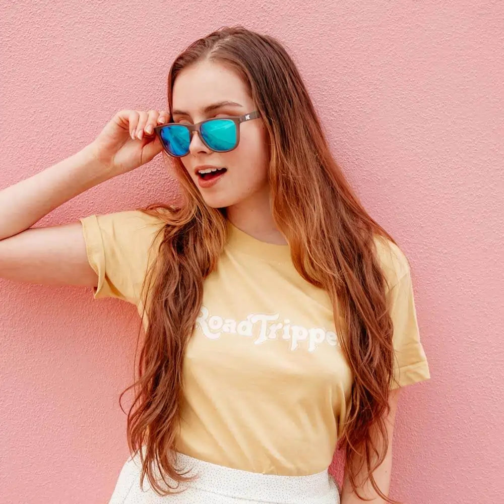 Women wearing Frosted Grey / Moonshine Classics Sunglasses