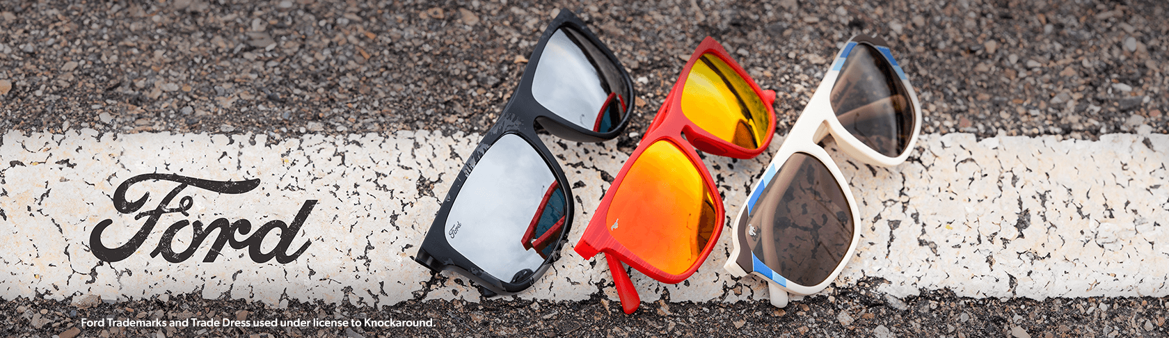 Knockaround x Ford. Ford Trademarks and Trade Dress used under license to Knockaround.