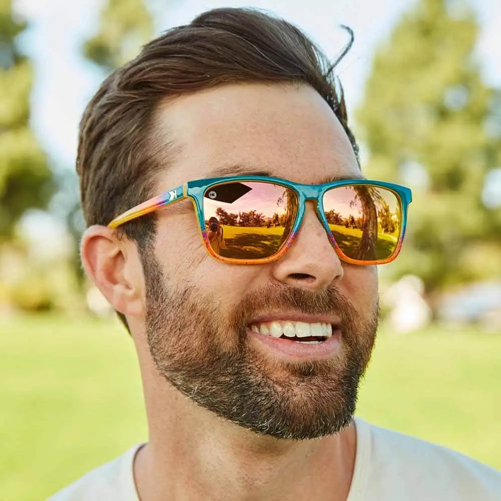 Men wearing Desert Fast Lanes Sport Sunglasses