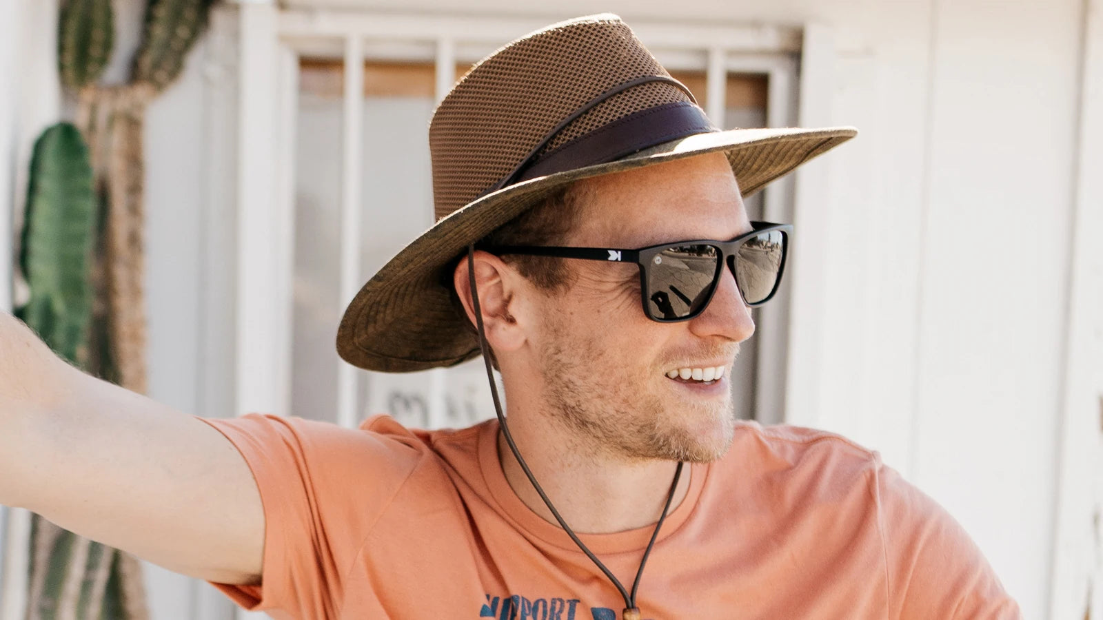 Men wearing of Matte Black / Smoke Fast Lanes Sunglasses