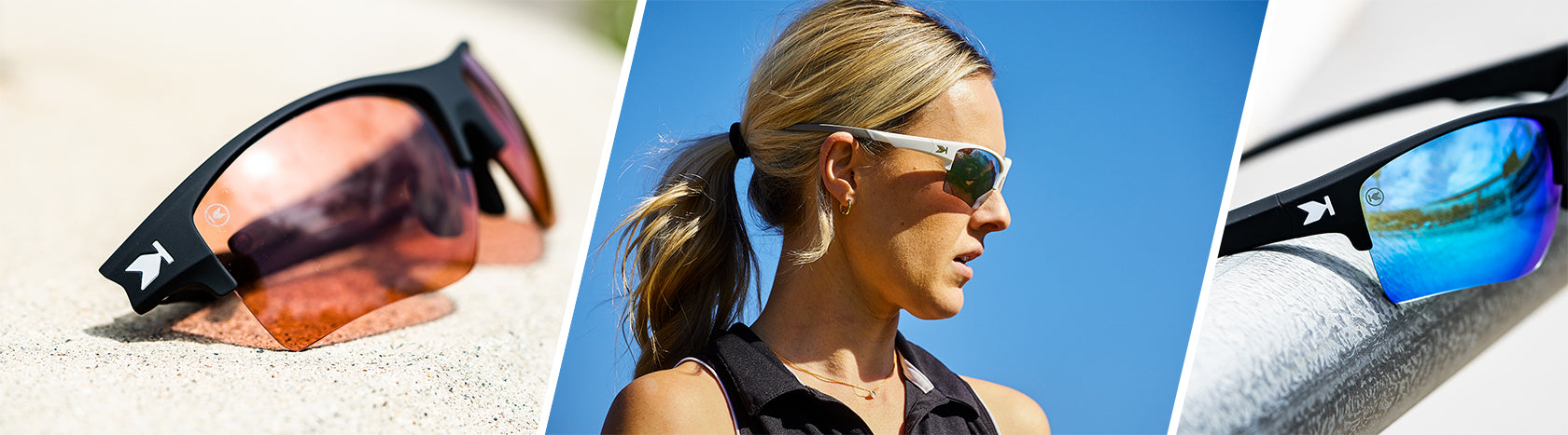 Women's Sunglasses: Women wearing Clean Sweeps Flight Paths Sunglasses