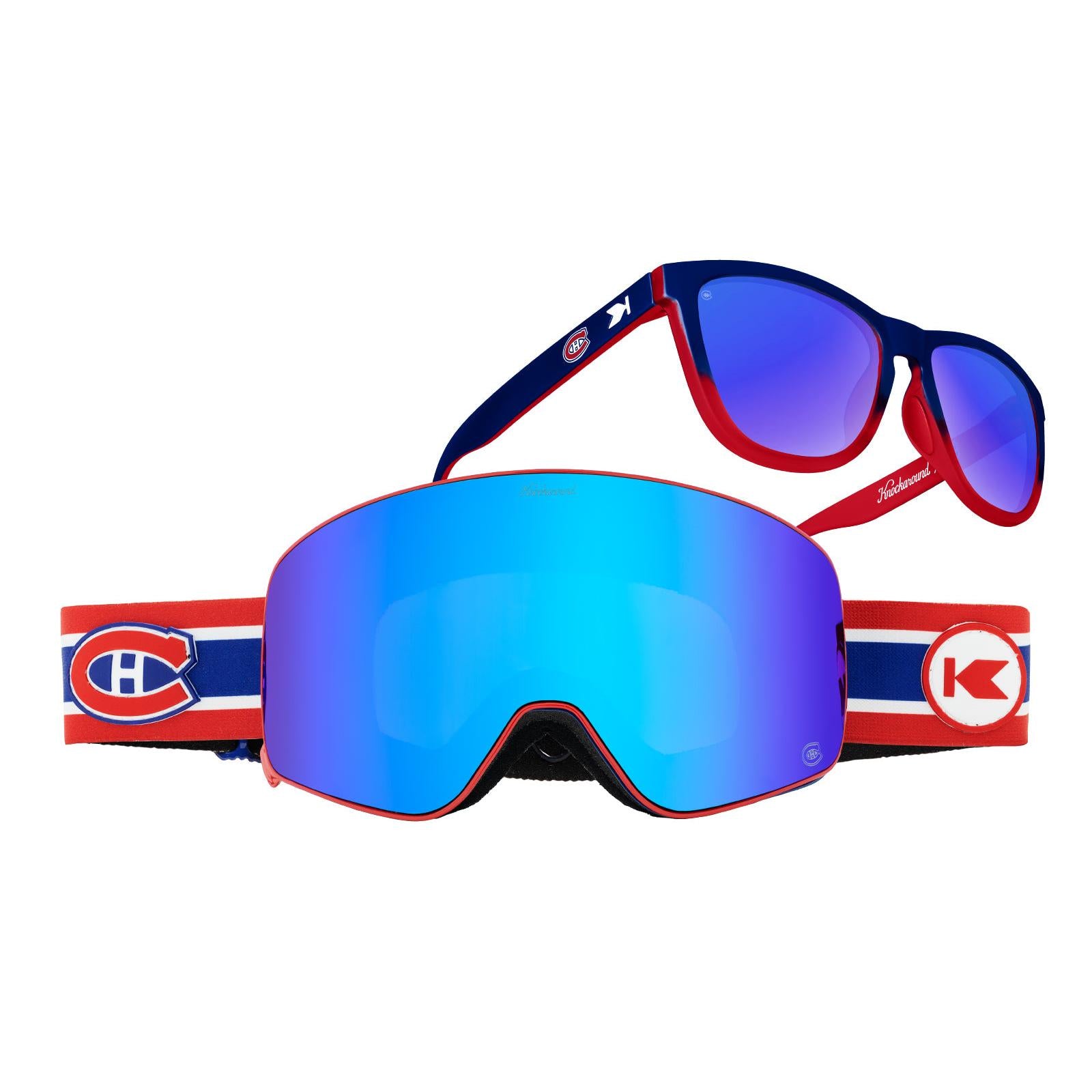 Montreal Canadiens Premiums Sports Sunglasses and Slingshots Snow Goggles Bundle, Main