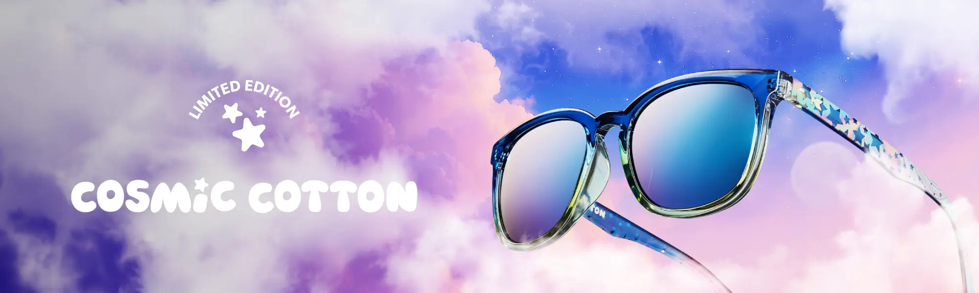 Limited Edition Cosmic Cotton Paso Robles Sunglasses Desktop Banner