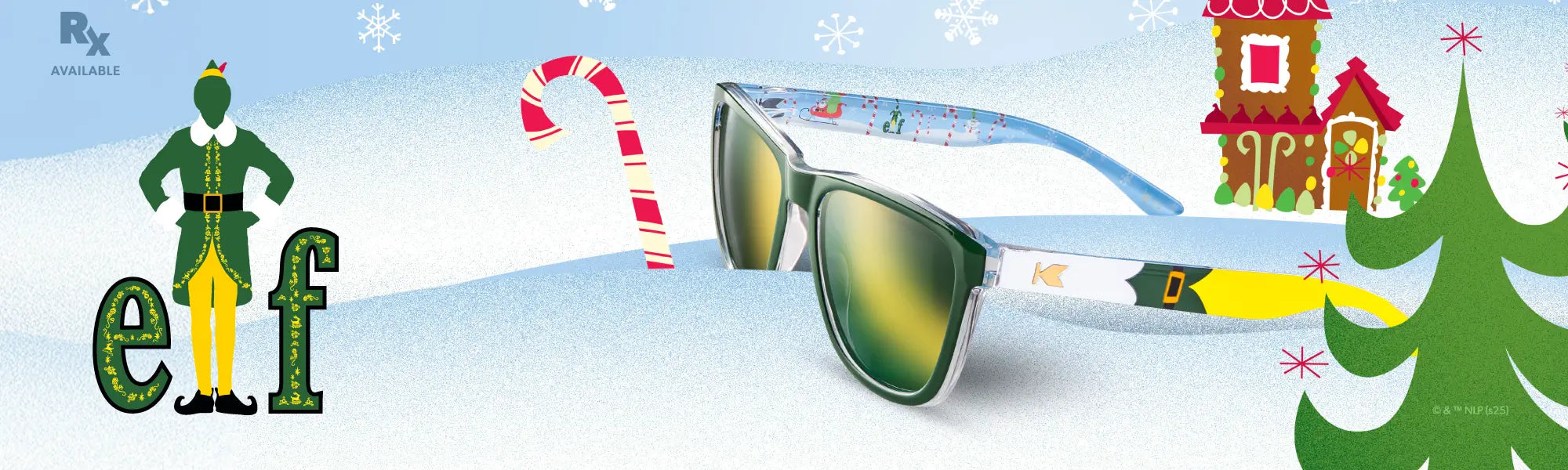 Knockaround x Elf Premiums Sunglasses, Header Desktop. ©&™NLP(s25)