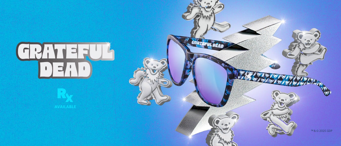 Knockaround x Grateful Dead. Rx Available. ™ & © 2025 GDP.