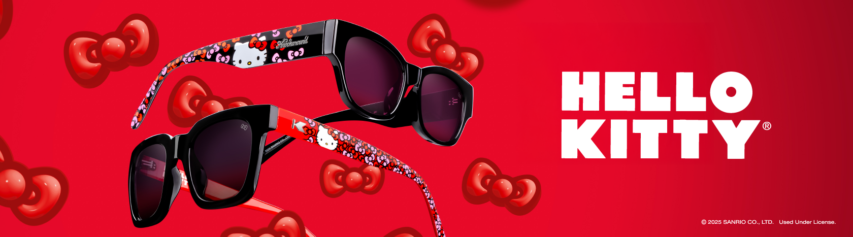 Hello Kitty Songbirds and Hello Kitty Junipers sunglasses. Shop Now. Copywrite 2025 Sanrio Co., LTD. Used Under License.