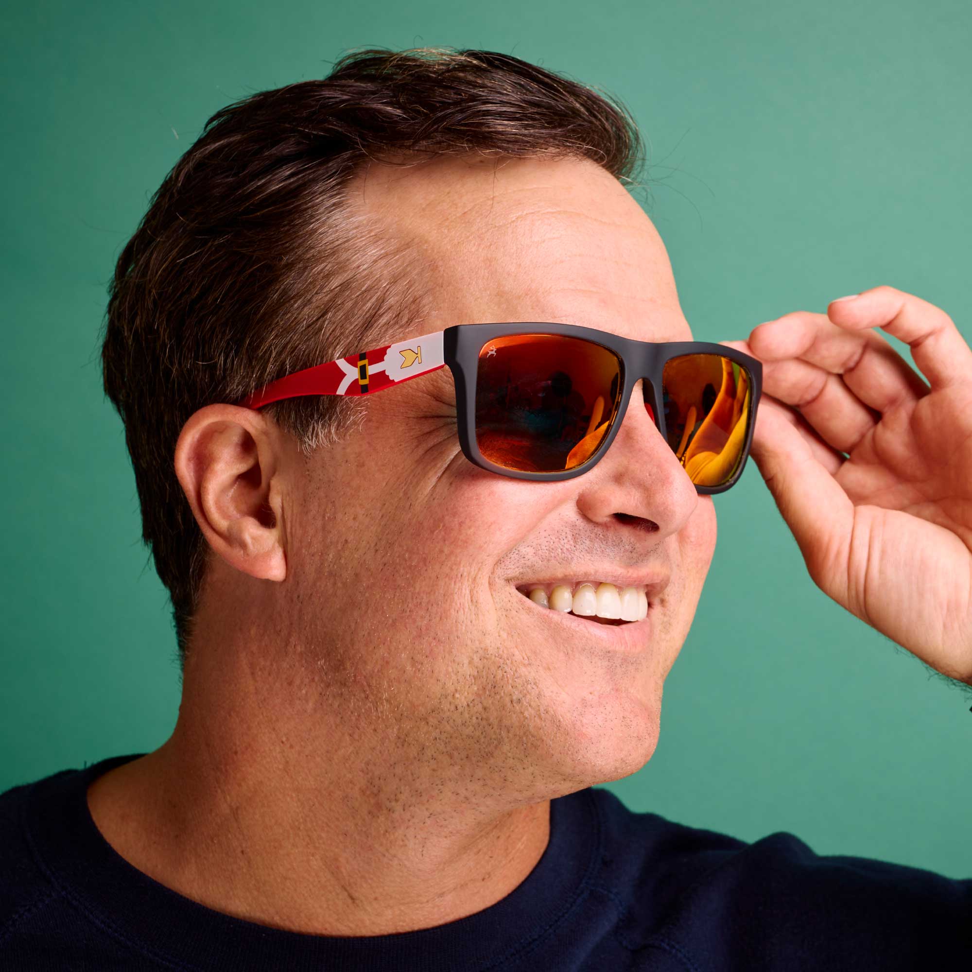 Men wearing Santa Claus Torrey Pines Sport Sunglasses