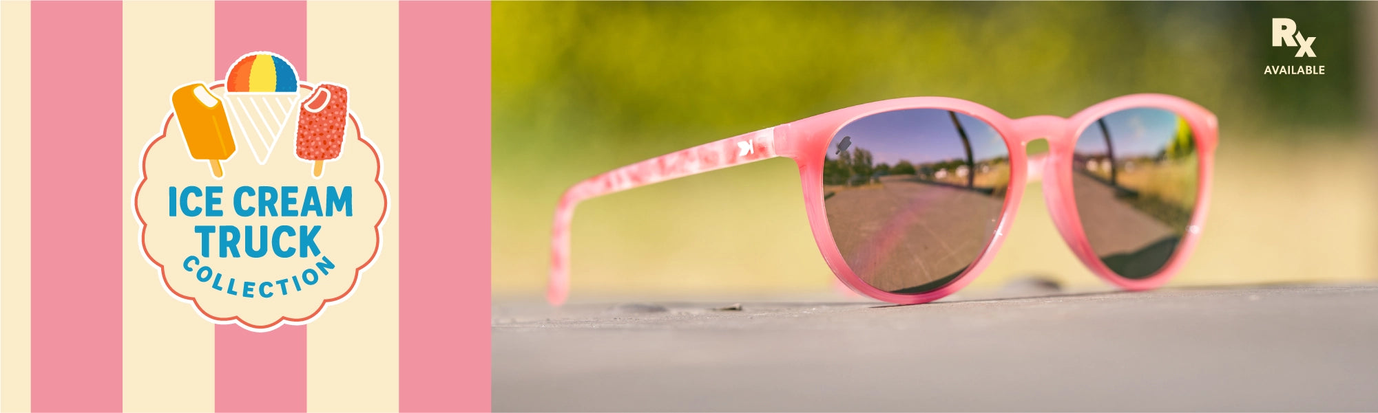 Strawberry Cake Pop Mai Tais Sunglasses. Rx Available, Header Banner
