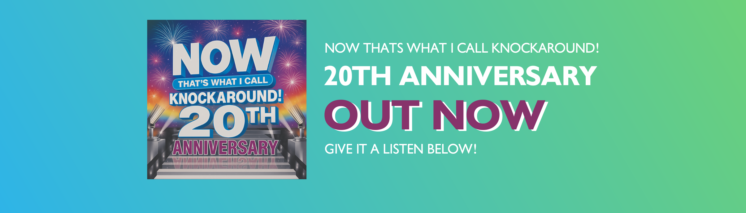 Now That's What I Call Knockaround! 20th Anniversary album cover. Now That's What I Call Knockaround! 20th Anniversary. Out Now. Give it a listen below!