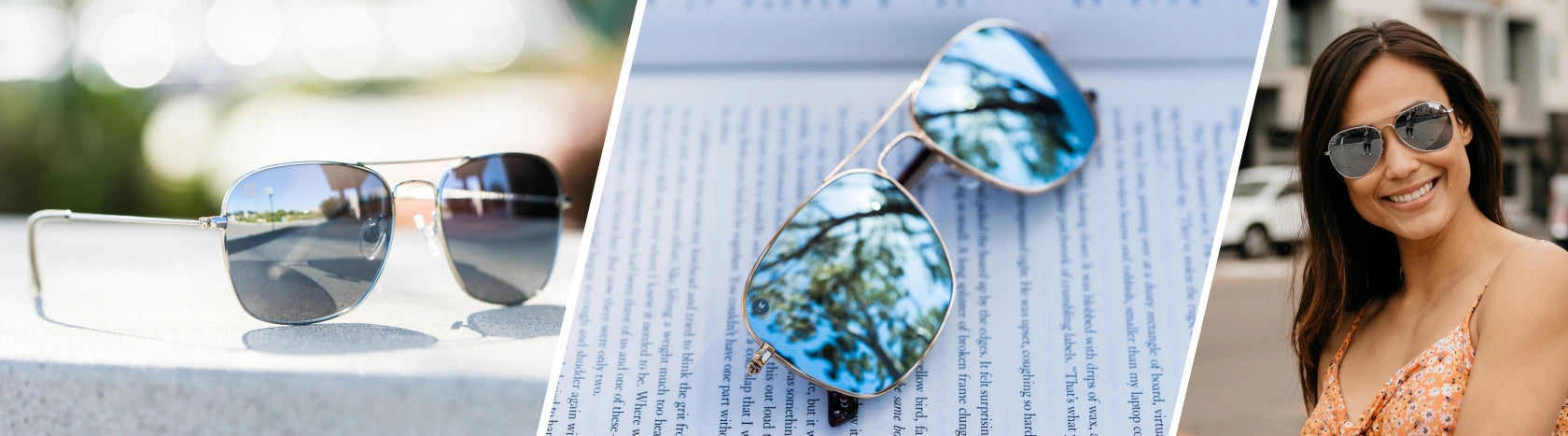 Mirrored Aviator Sunglasses. Women wearing Silver / Silver Smoke Mile Highs Sunglasses