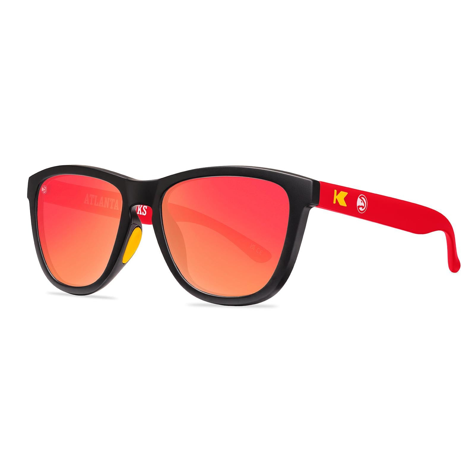 Knockaround and Atlanta Hawks Sunglasses, Threequarter