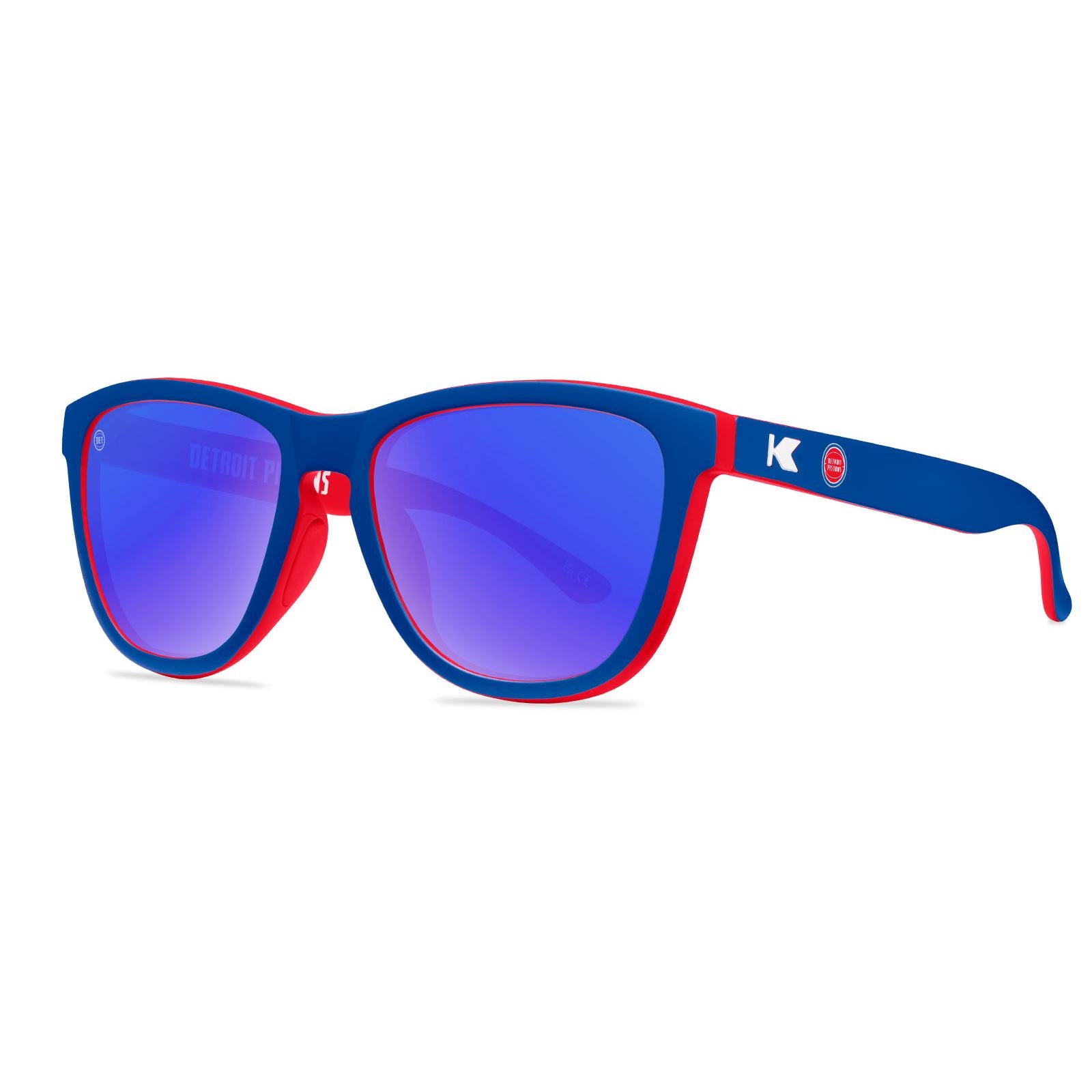 Knockaround and Detroit Pistons Sunglasses, Threequarter
