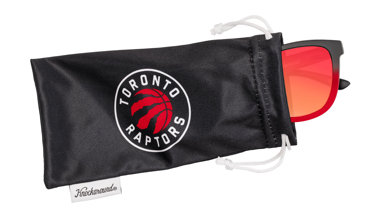 Knockaround and Toronto Raptors Sunglasses, Pouch