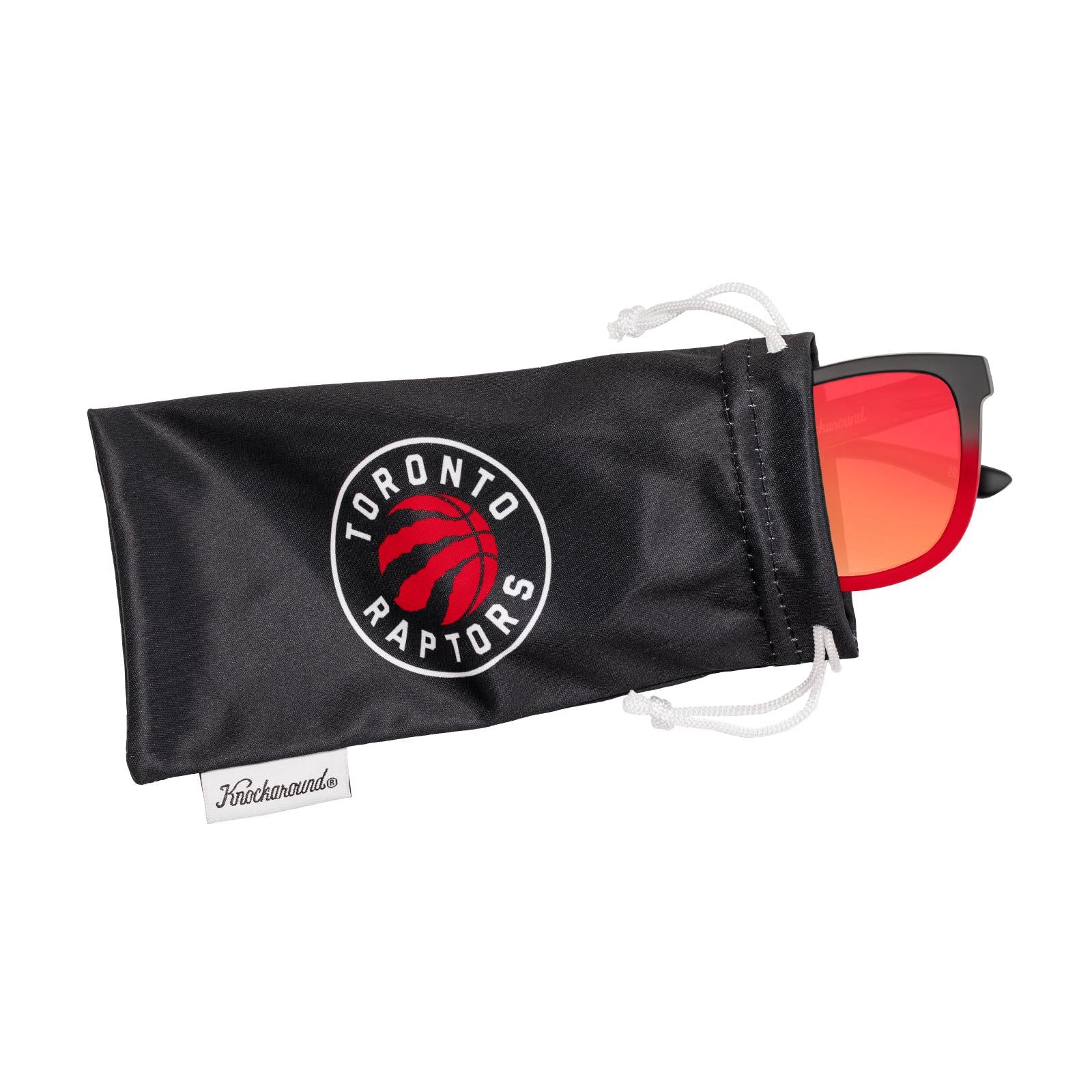 Knockaround and Toronto Raptors Sunglasses, Pouch