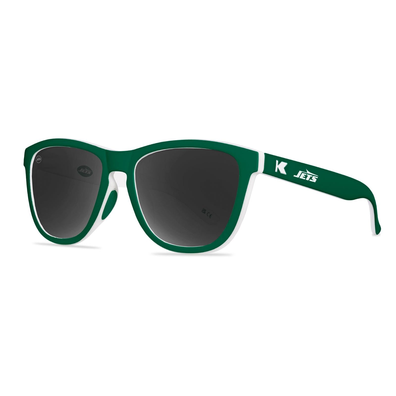 Knockaround and New York Jets Premiums Sport Sunglasses, Threequarter
