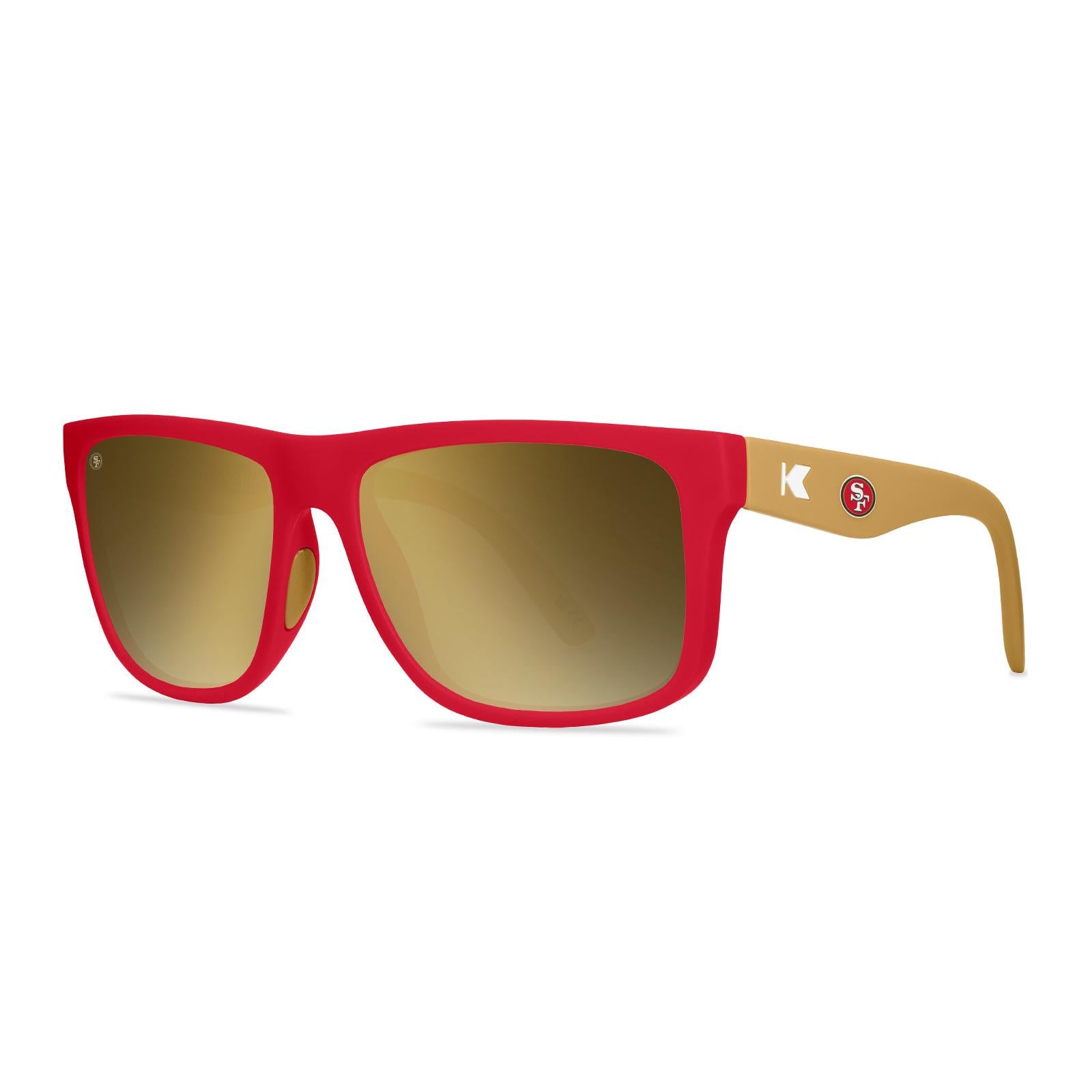 Knockaround and San Francisco 49ers Torrey Pines Sport Sunglasses, Threequarter