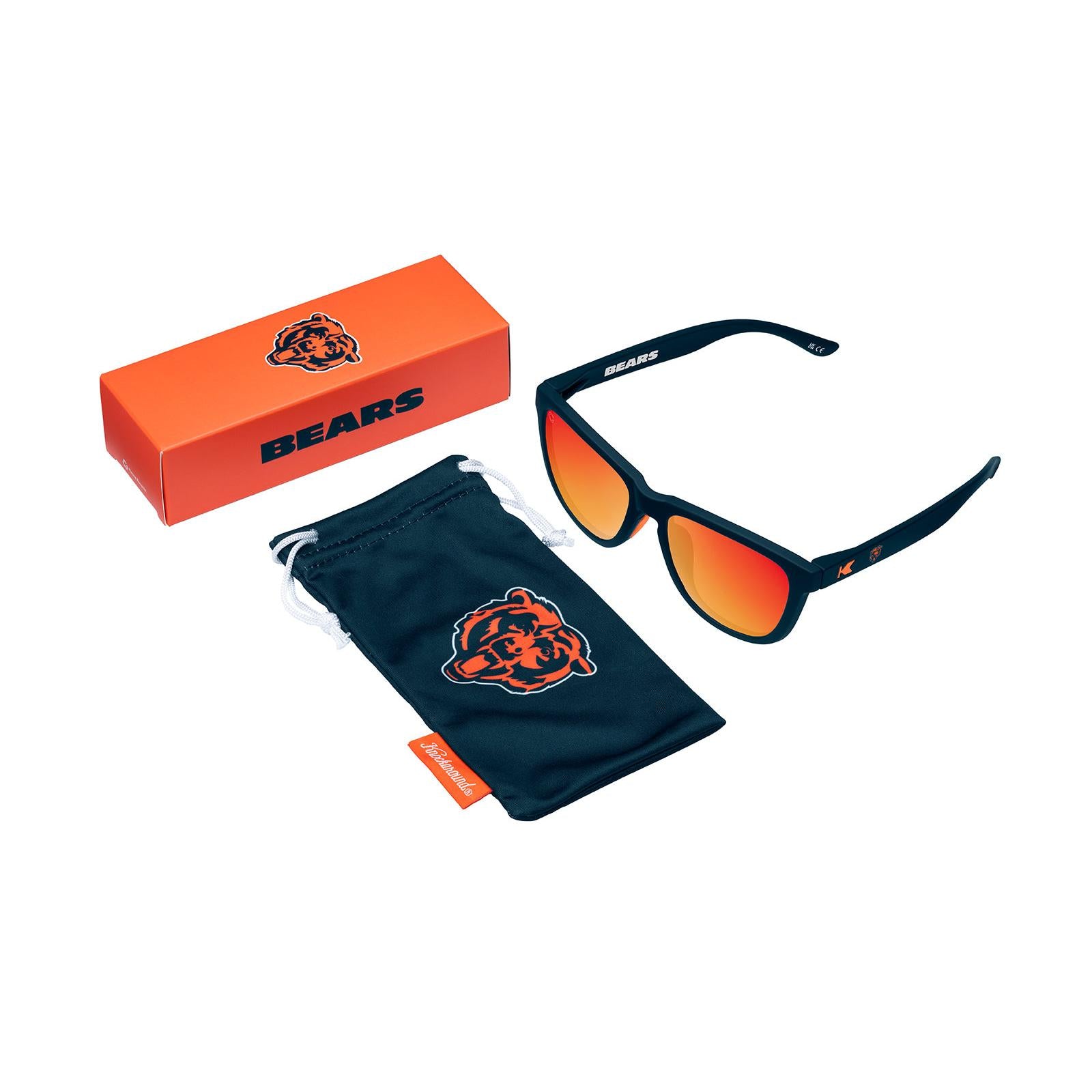 Knockaround and Chicago Bears Premiums Sport Sunglasses, Pouch