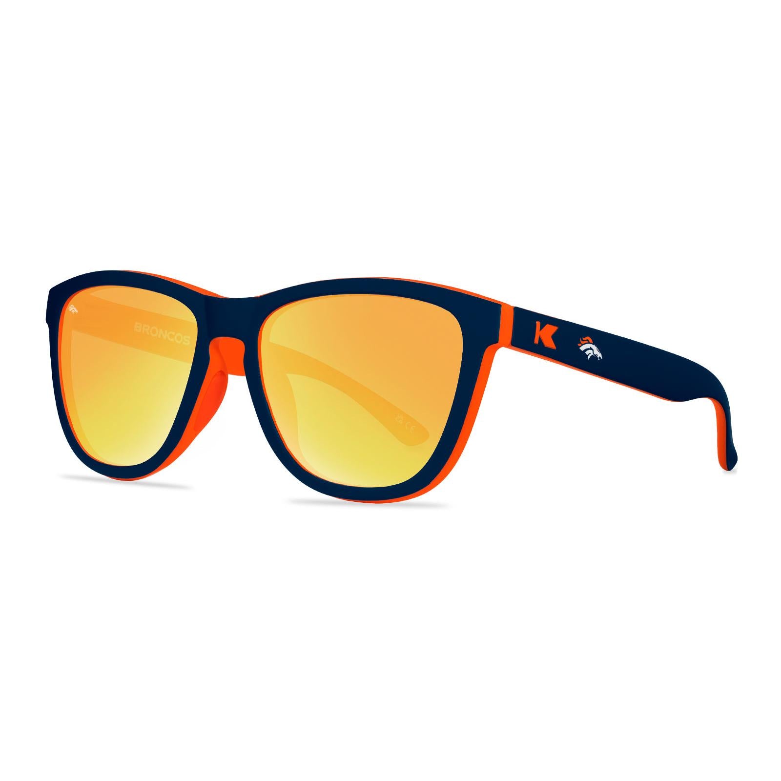Knockaround and Denver Broncos Premiums Sport Sunglasses,  Threequarter