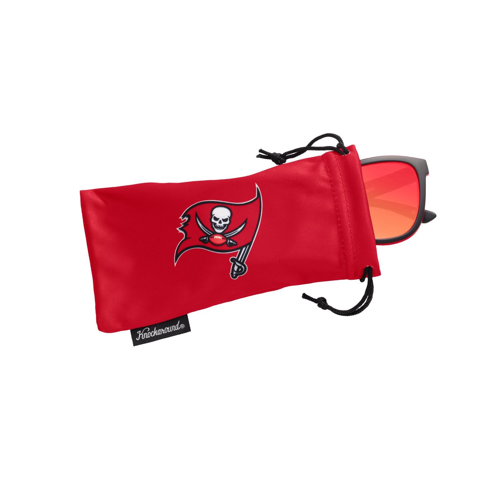 Knockaround and Tampa Bay Buccaneers Premiums Sport Sunglasses, Pouch
