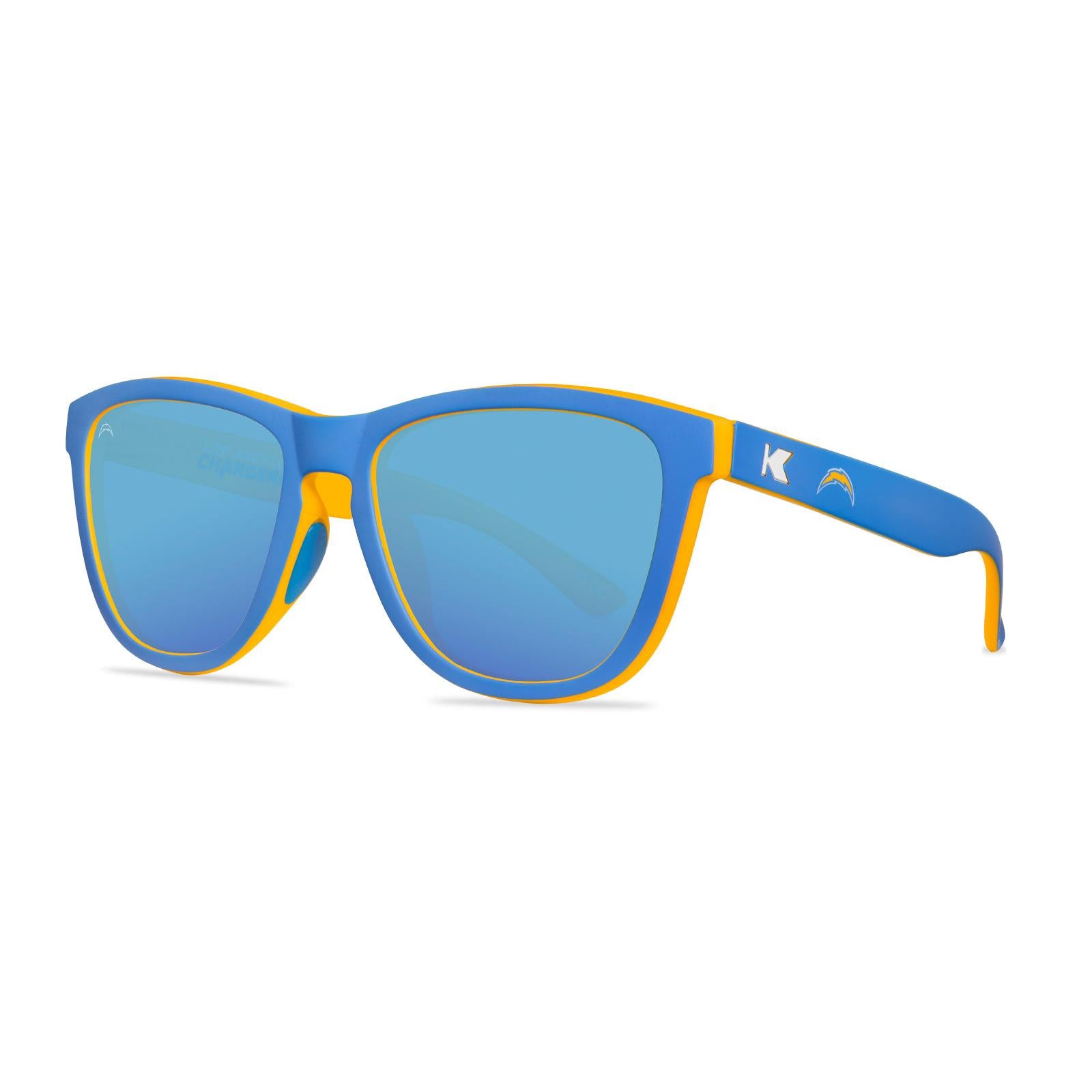 Kmockaround and Los Angeles Chargers Premiums Sport Sunglasses,  Threequarter
