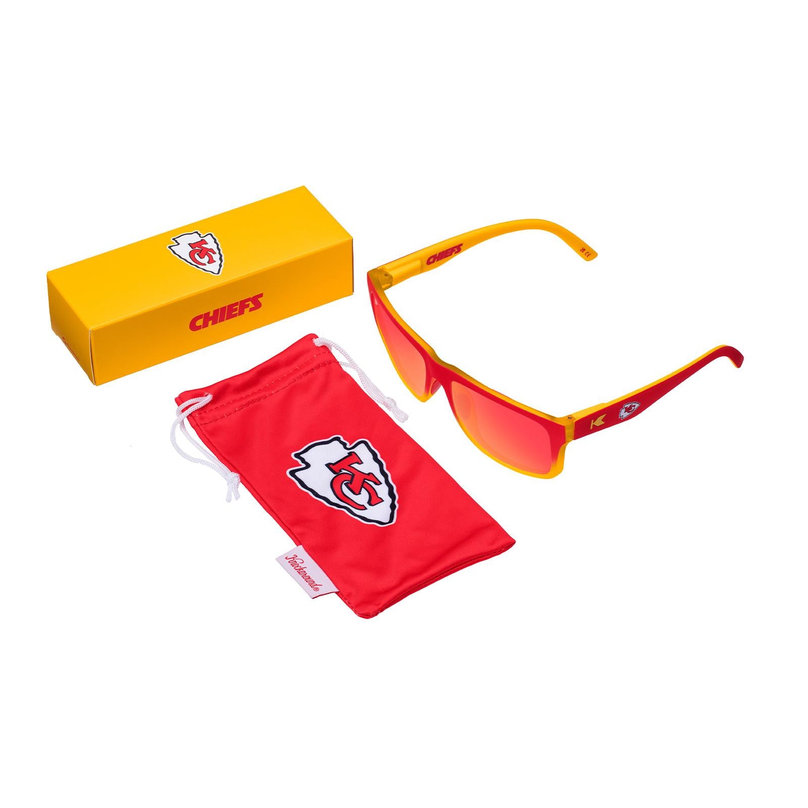 Knockaround and Kansas City Chiefs Torrey Pines Sport Sunglasses,  Set