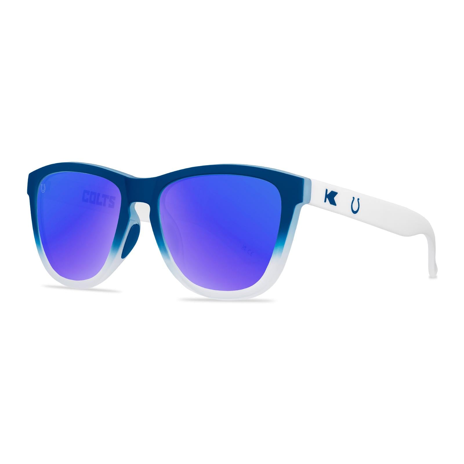 Knockaround and Indianapolis Colts Premiums Sport Sunglasses,  Threequarter
