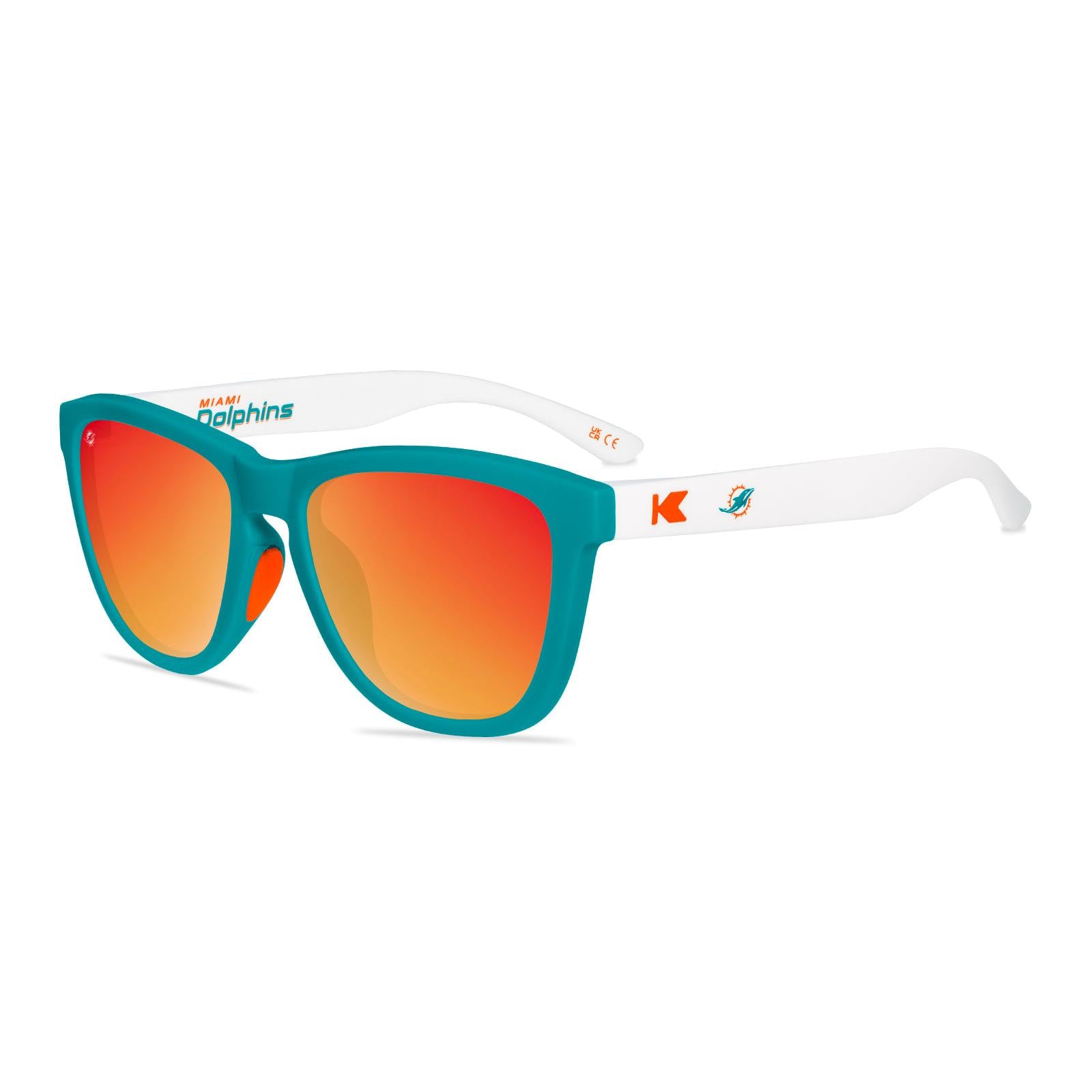 Knockaround and Miami Dolphins Premiums Sport Sunglasses,  Flyover