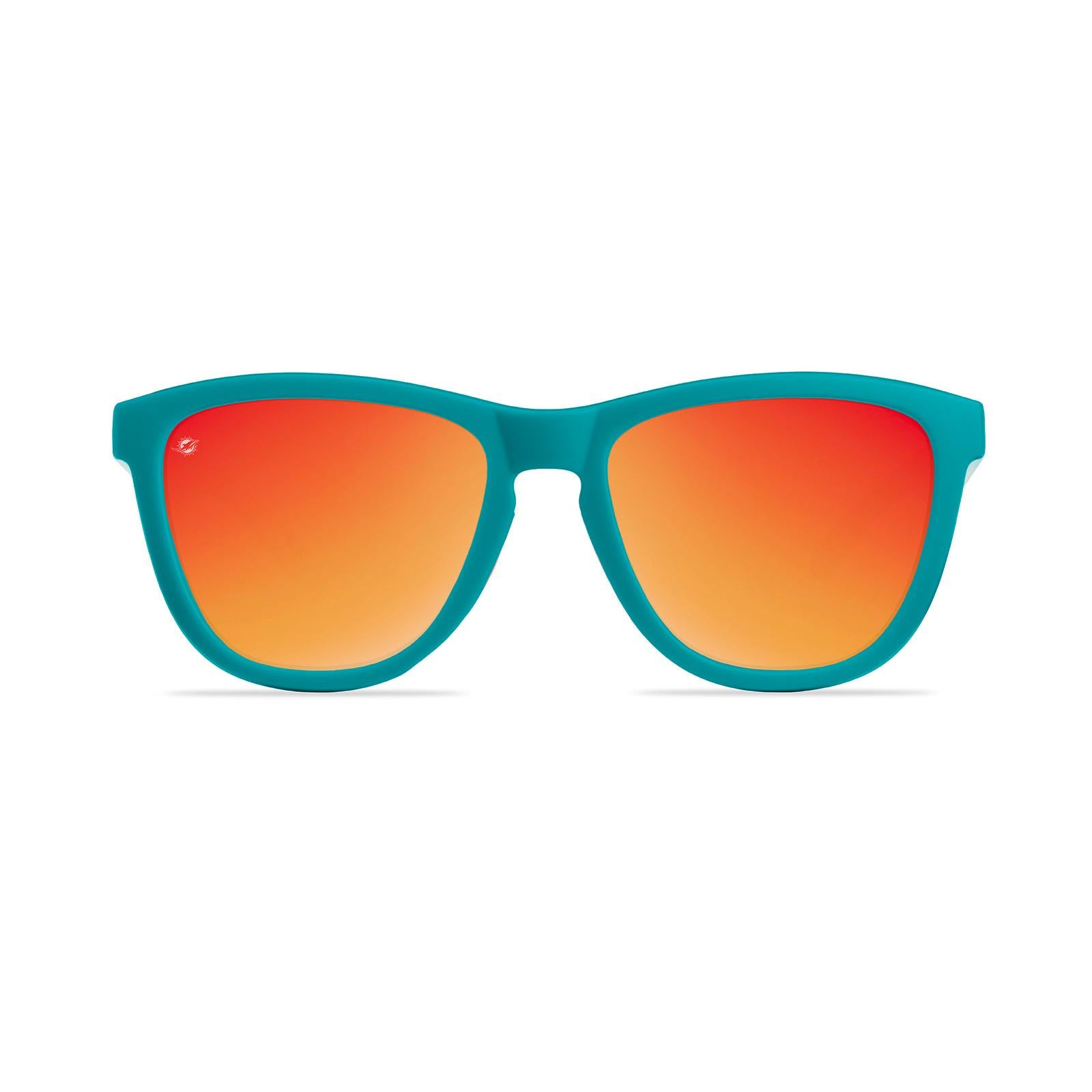 Knockaround and Miami Dolphins Premiums Sport Sunglasses,  Front