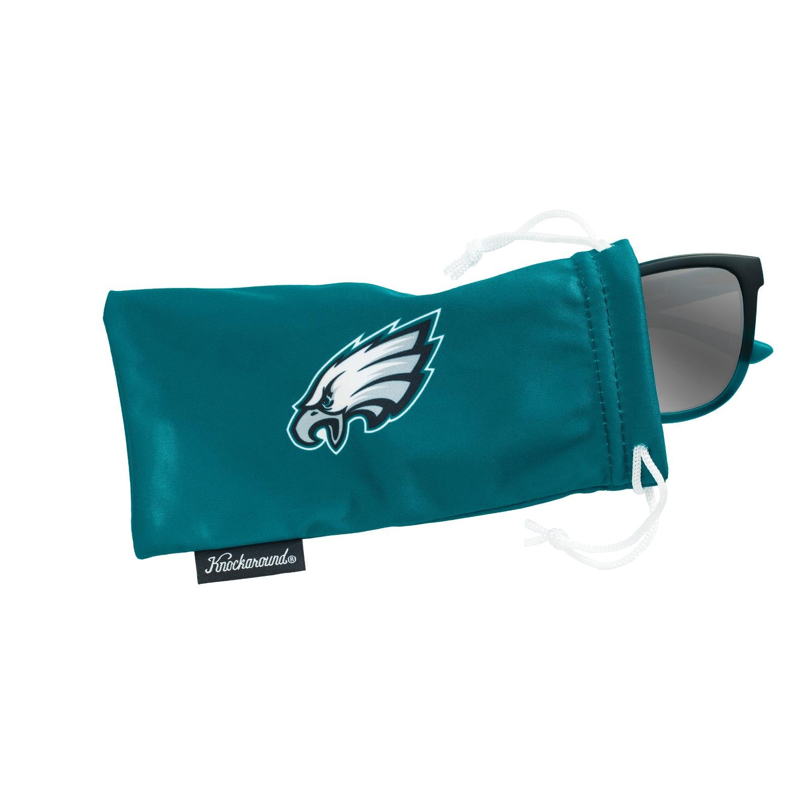 Knockaround and Philadelphia Eagles Premiums Sport Sunglasses, Pouch