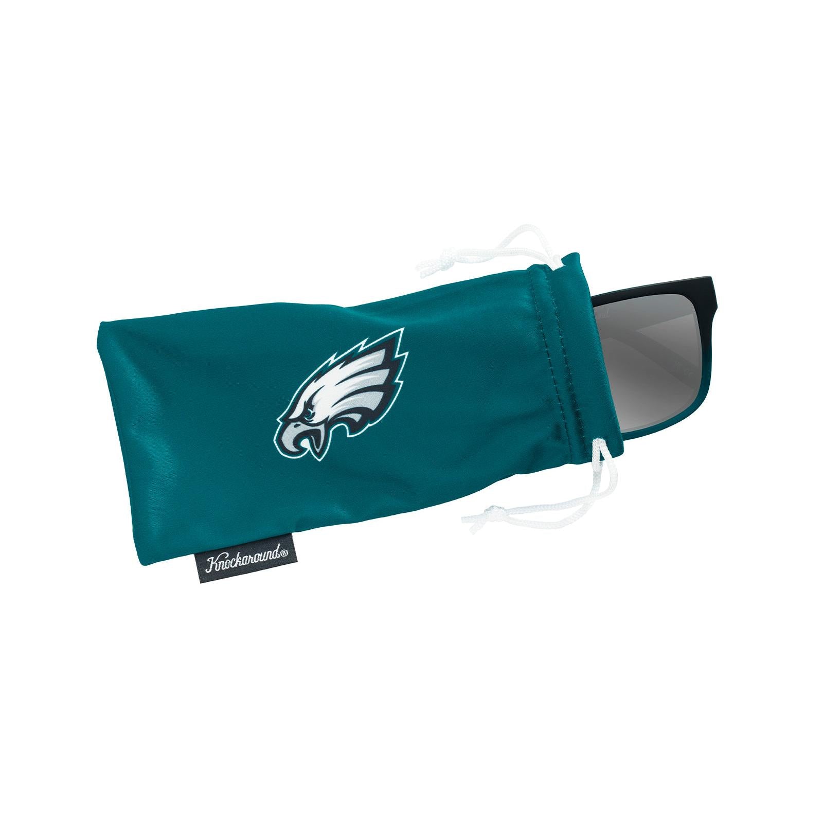 Knockaround and Philadelphia Eagles Torrey Pines Sport Sunglasses, Pouch