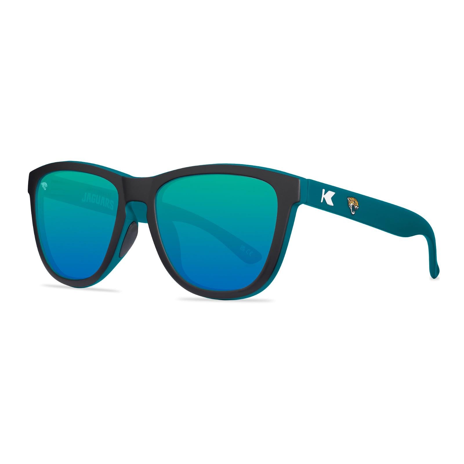 Knockaround and Jacksonville Jaguars Premiums Sport Sunglasses,  Threequarter