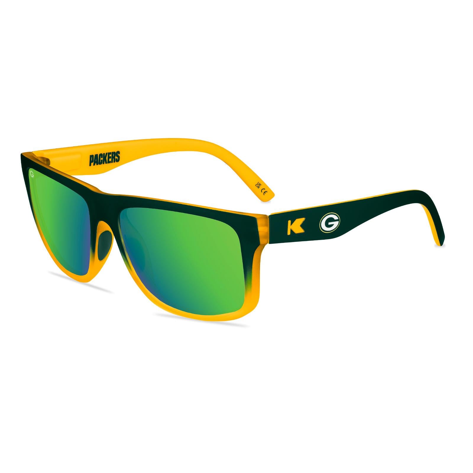 クラブ peace58 Green Bay Packers Sunglasses - Knockaround.com