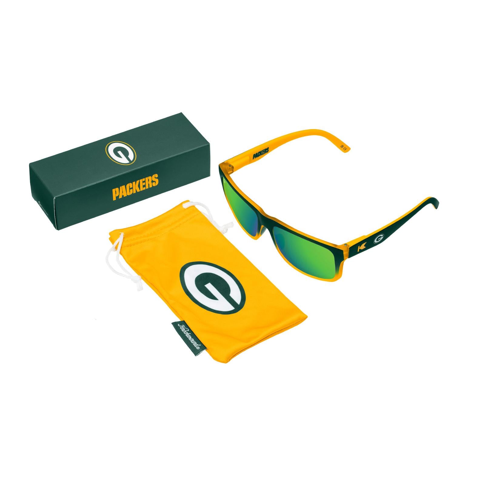 Knockaround and Green Bay Packers Torrey Pines Sport Sunglasses,  Set