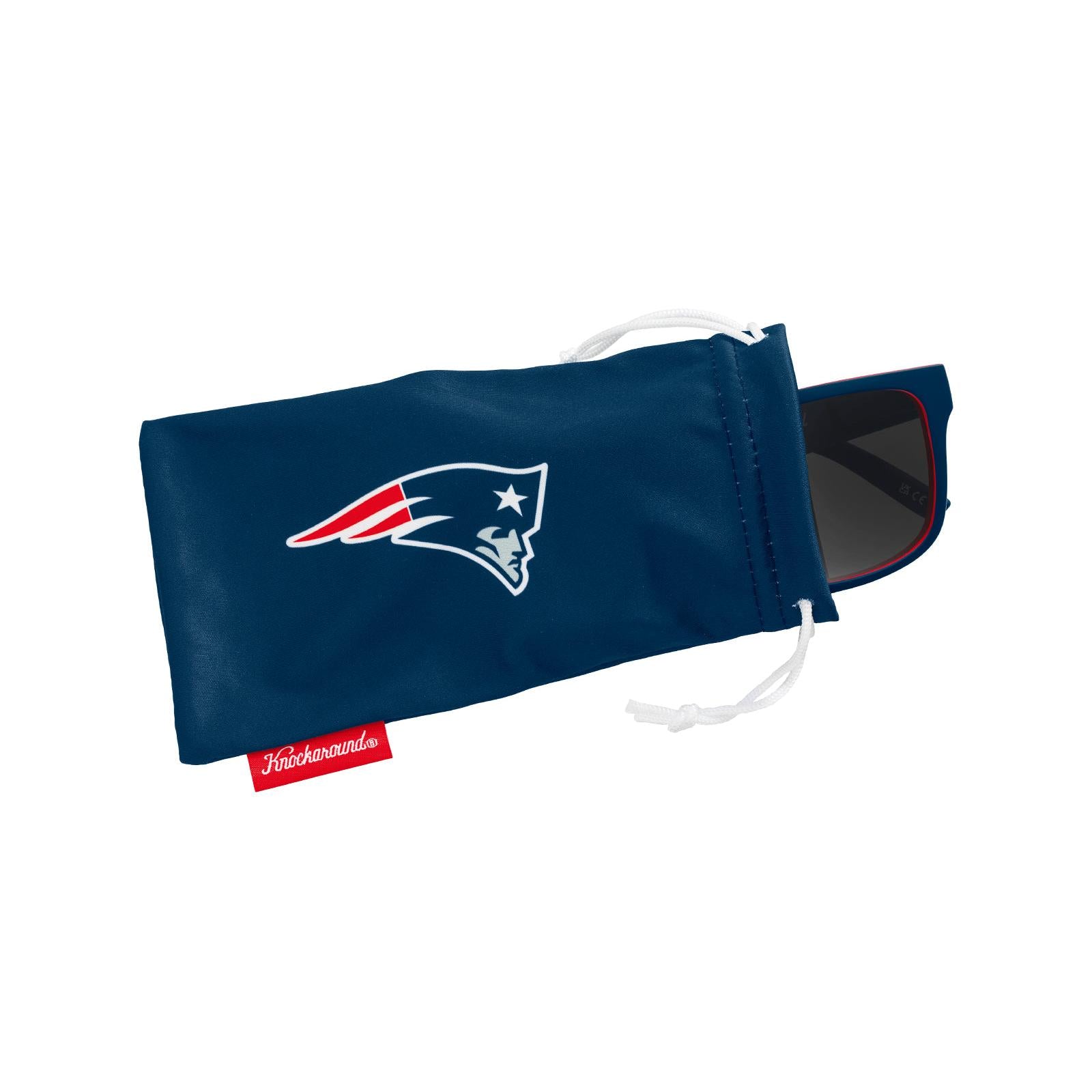 Knockaround and New England Patriots Torrey Pines Sport Sunglasses,  Pouch