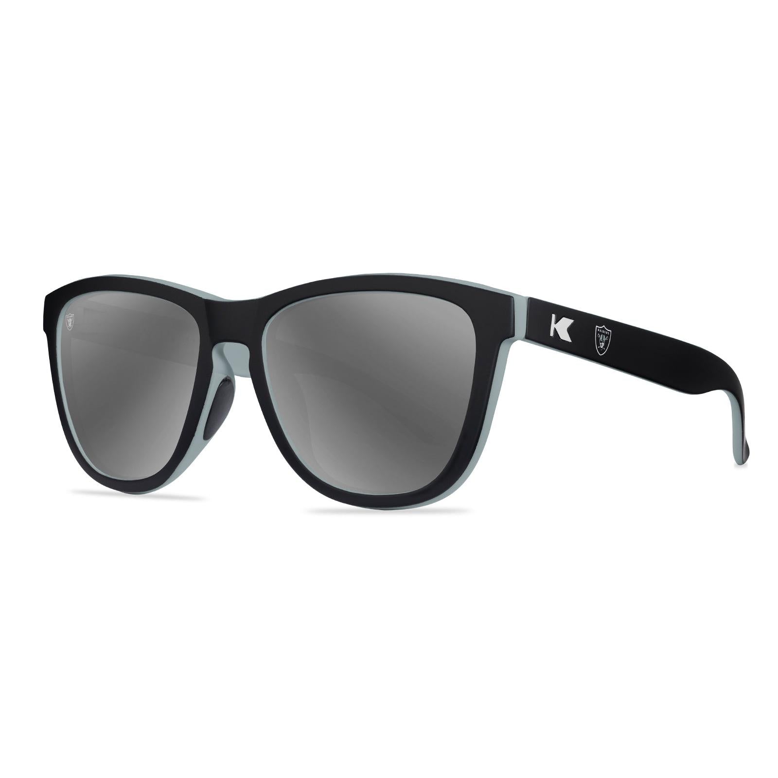 Knockaround and Las Vegas Raiders Premiums Sport Sunglasses,  Threequarter