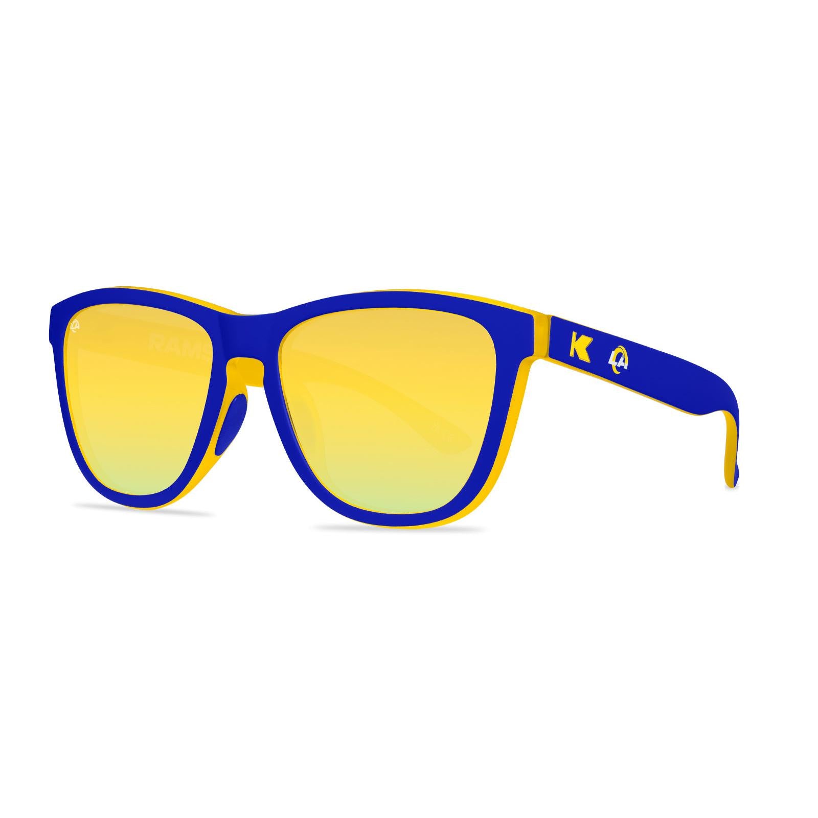 Knockaround and Los Angeles Rams Premiums Sport Sunglasses,  Threequarter