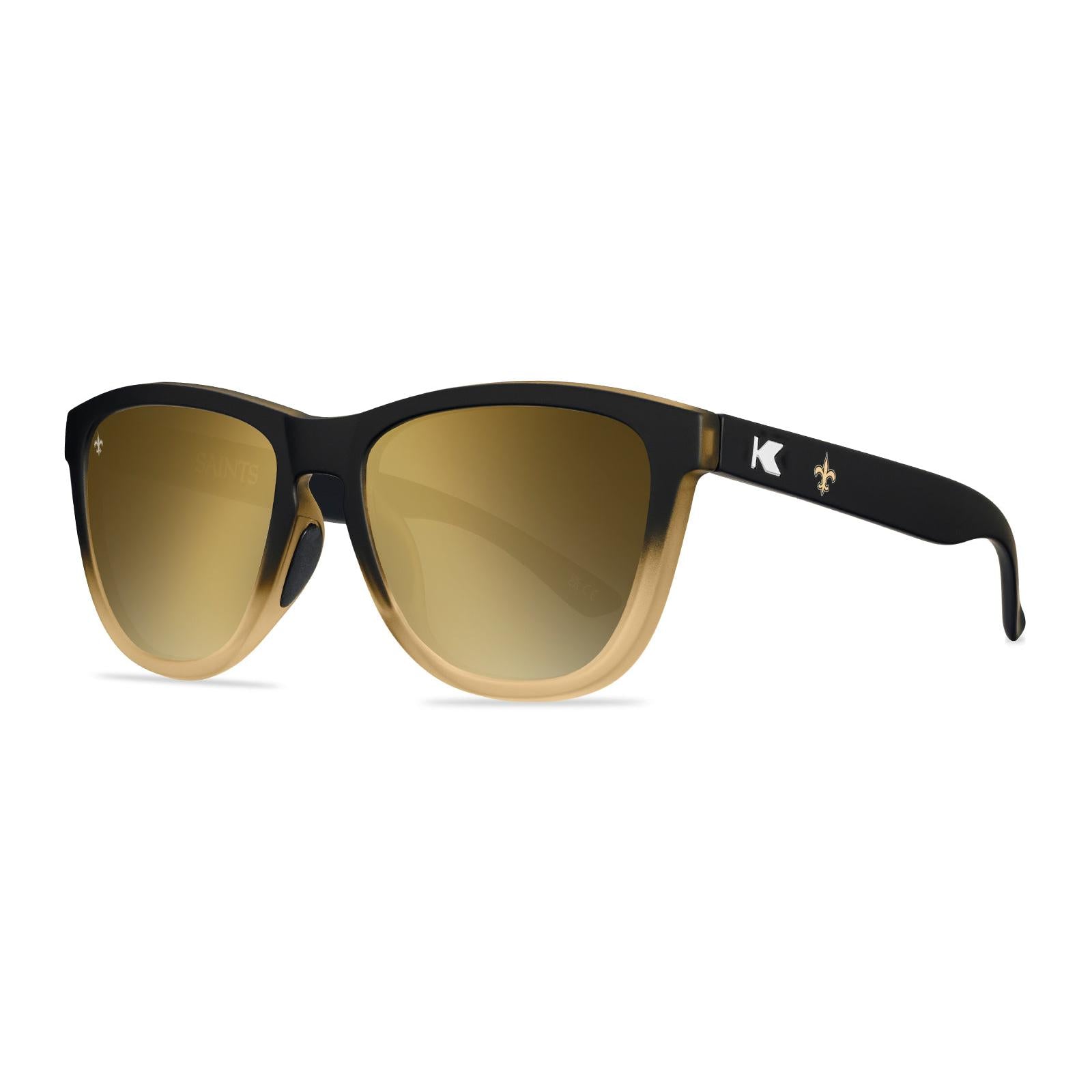 Knockaround and New Orleans Saints Premiums Sport Sunglasses,  Threequarter