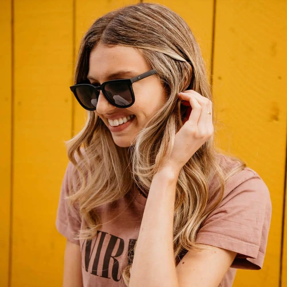 Women wearing Black on Black Paso Robles Sunglasses