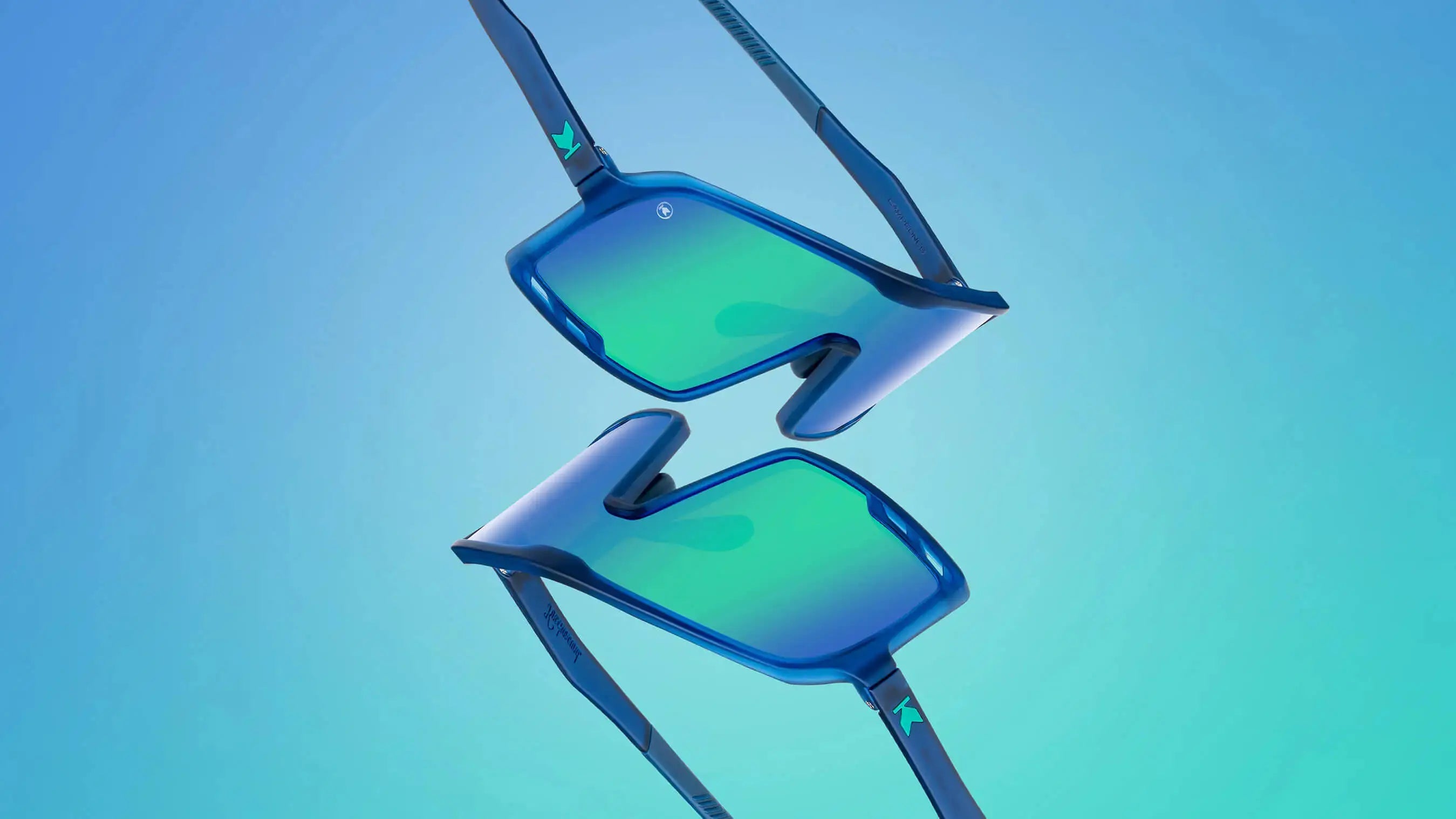 Rubberize Navy / Mint Campeones sunglasses