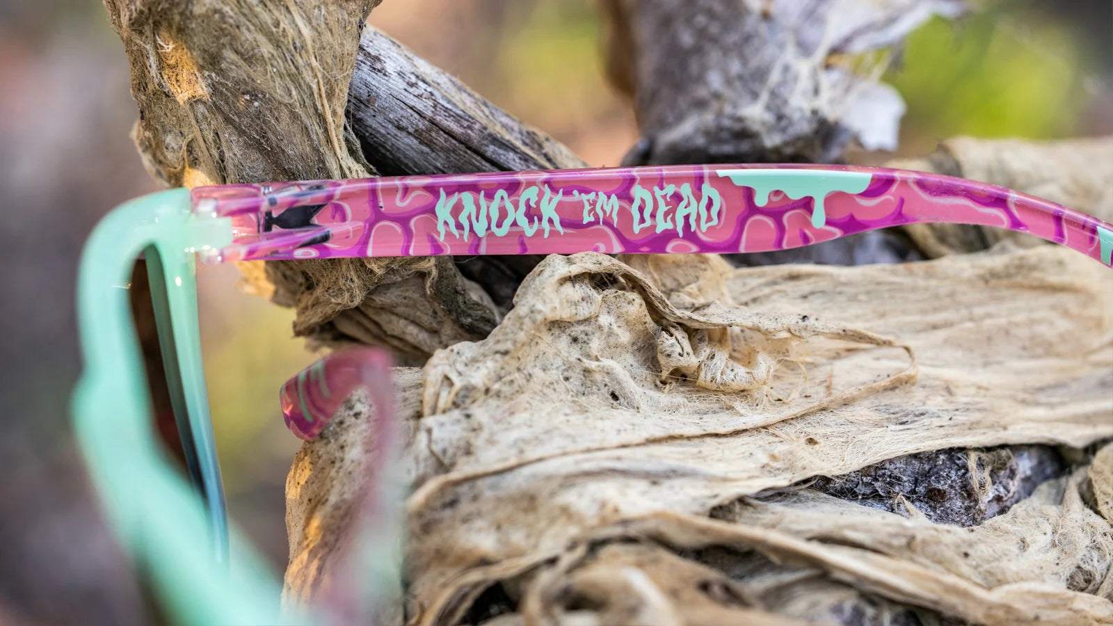 Close Up Lifestyle photo of Knock Em Dead Premiums Sunglasses