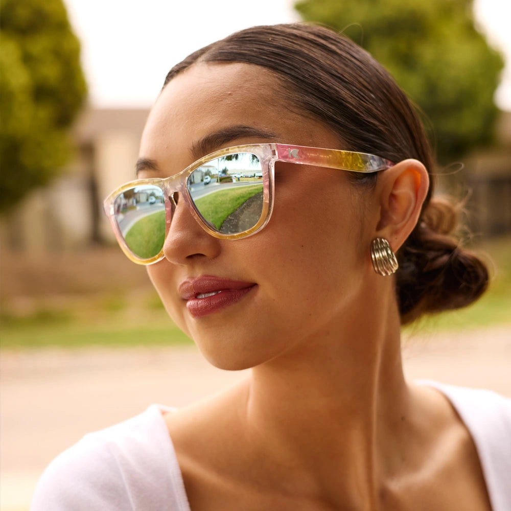 Women wearing Rainbow Sno-Cone Premiums Sunglasses