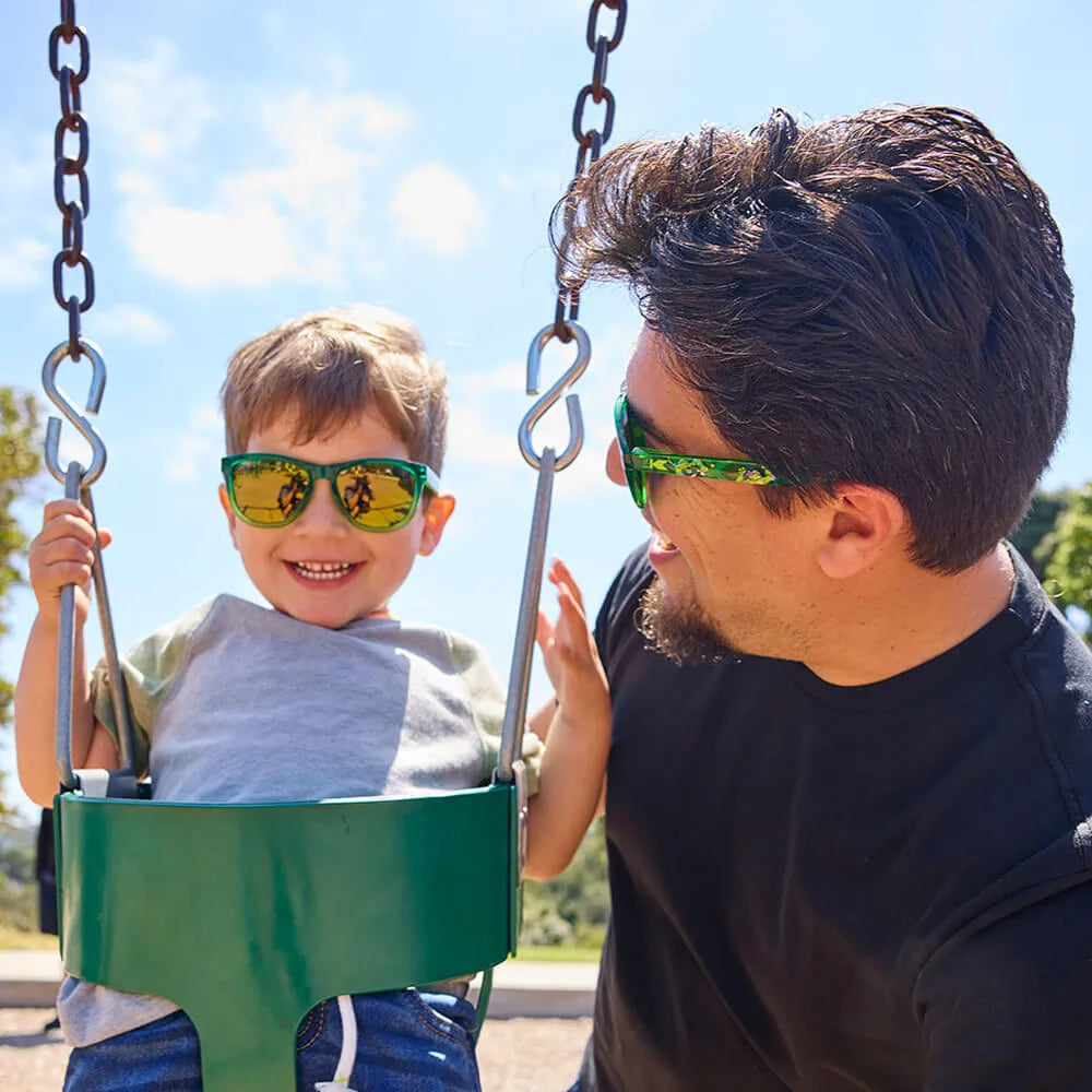 Father and Son wearing Teenage Mutant Ninja Turtles Sunglasses