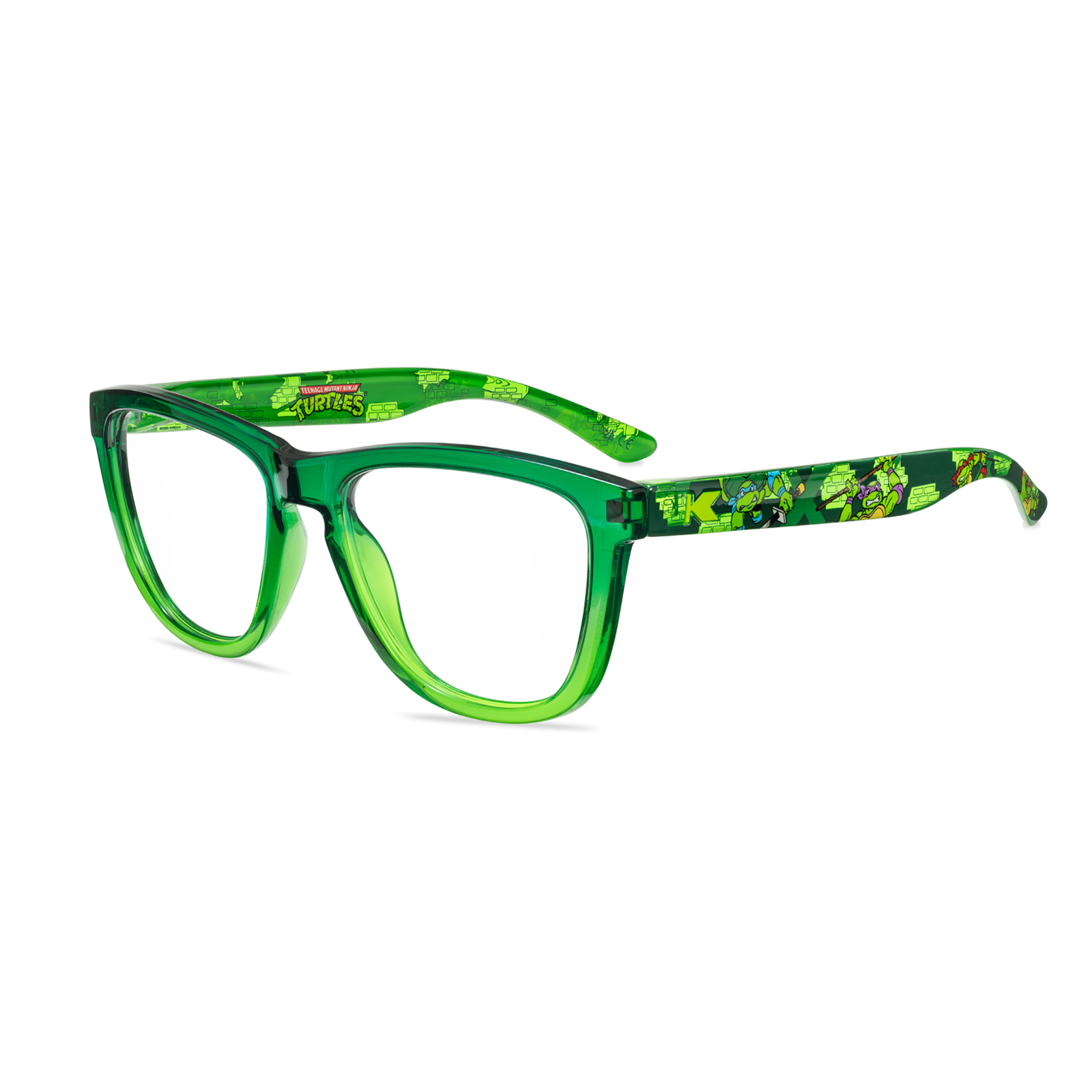 Knockaround x Teenage Mutant Ninja Turtles Premiums Prescription Glasses with Clear Lenses, Flyover
