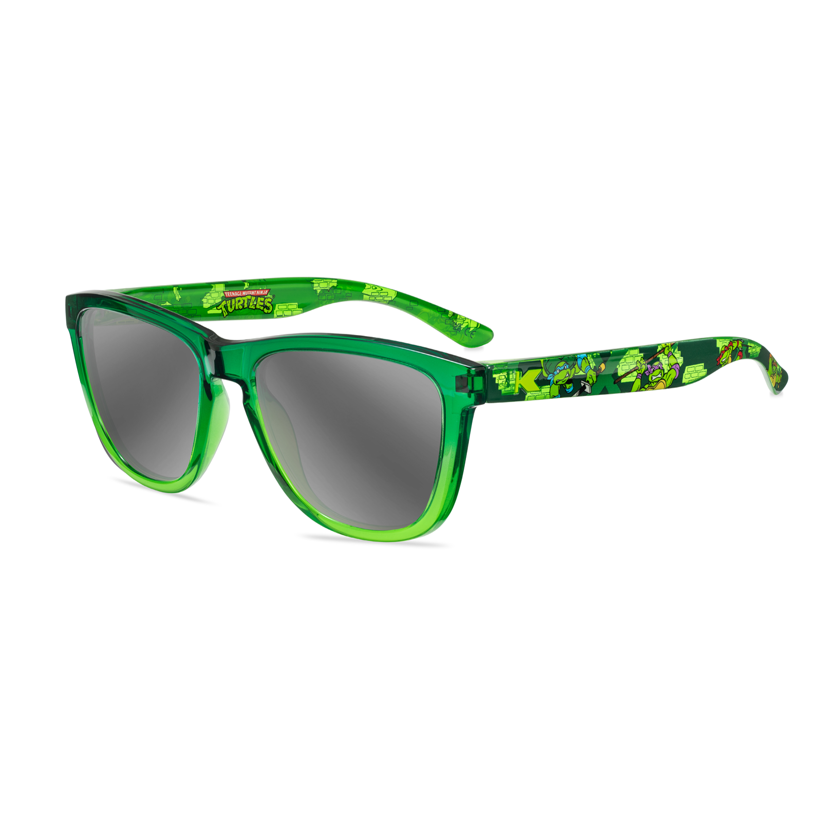 Knockaround x Teenage Mutant Ninja Turtles Premiums Prescription Glasses with Silver Mirrored Lenses, Flyover